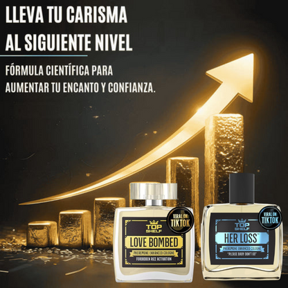 ¡Compra HER LOSS® PERFUME con feromonas y llévate LOVE BOMBED® de regalo! Los dos de 100 ml